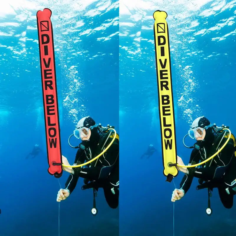 Scuba Dive Buoy Dive Buoy Diving Accessories Safety Gear Sealing TPU Coating Reflective Diving Signal Marker For Diving Swimming