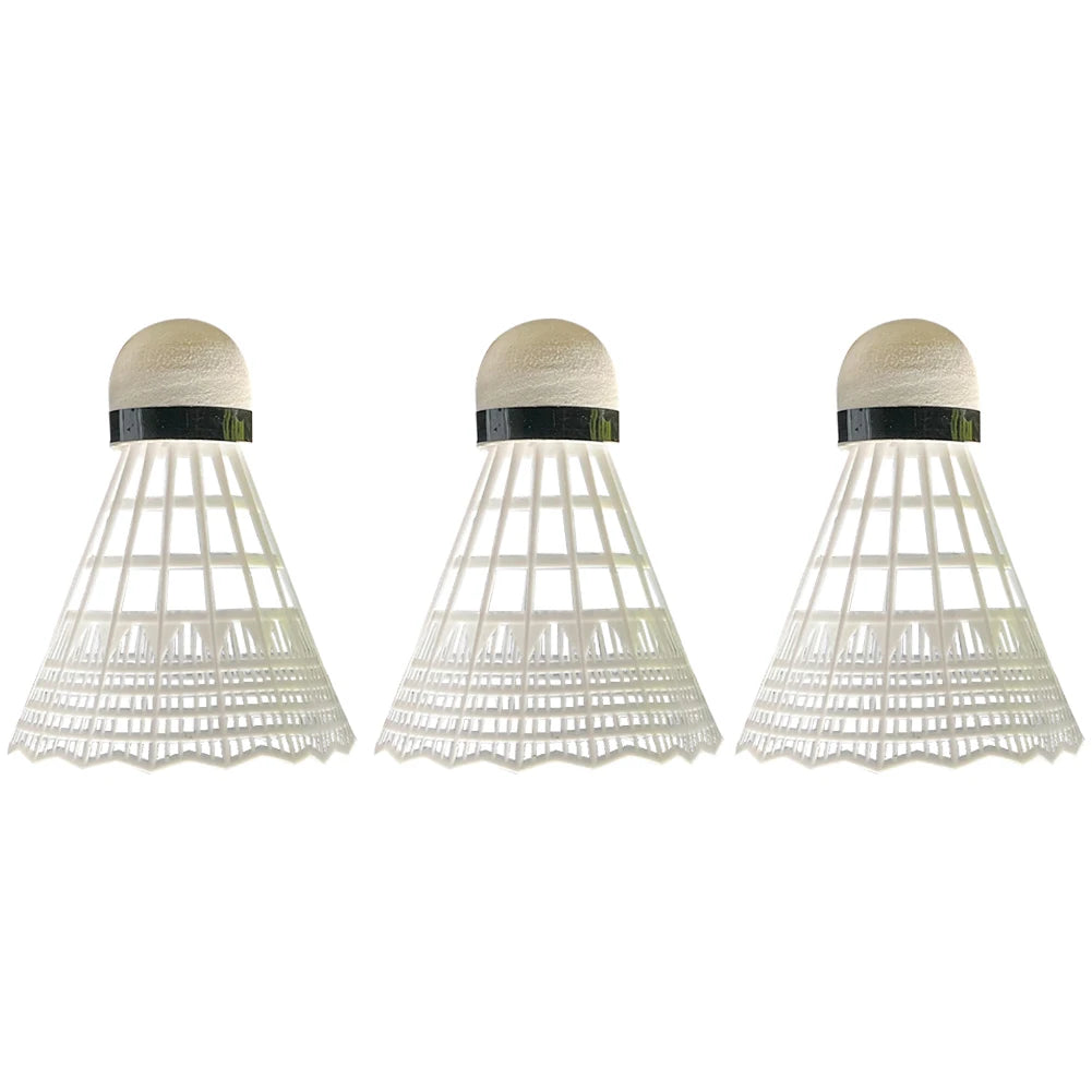 3/6 Pcs High Speed Badminton Birdies Great Stability Badminton Ball Outdoor & Indoor Use Nylon Badminton for Beginner Practice