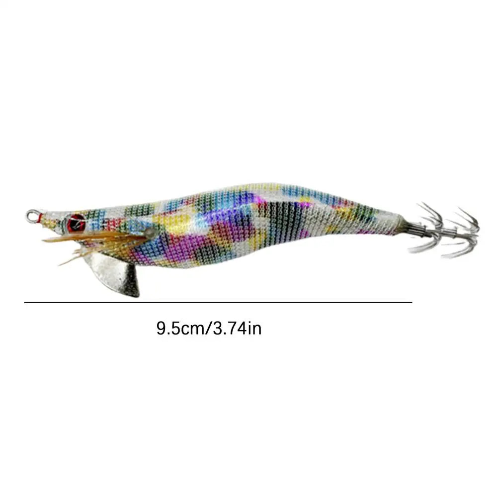Glow Artificial Squid Lure Saltwater Wood Shrimp Lures Fluorescent Fishing Baits Realistic Freshwater Fish Luring For Sea River
