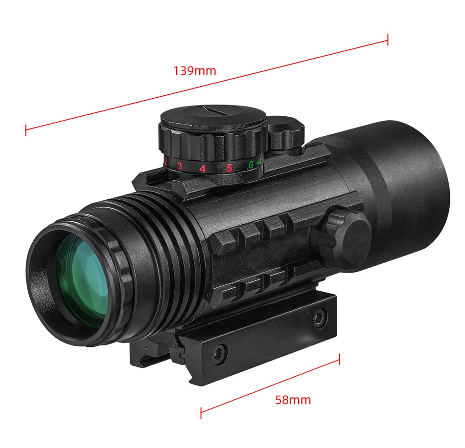 DIANA 4X33 Green Red Dot Sight Scope Tactical Optics Riflescope Fit 11mm 20mm Rail Rifle Scopes for Hunting