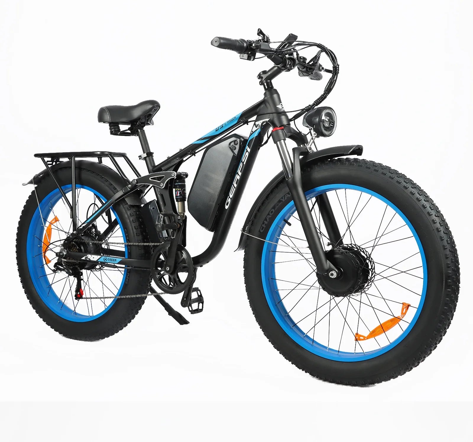 2025 new model DP2603-3000W dual motor 48V25AH26*4.0 fat tires dual suspension adult off-road all-terrain electric bicycle