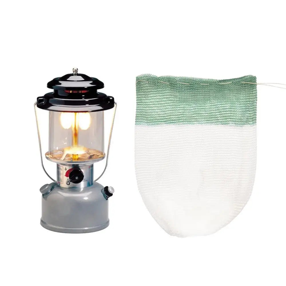 10Pcs Standard Lantern Mantles Outdoor Camping Gas Lamp Mantle Gas Lantern Mantle String-Tie Gas Stove Lamp Cover Gaslight Mesh