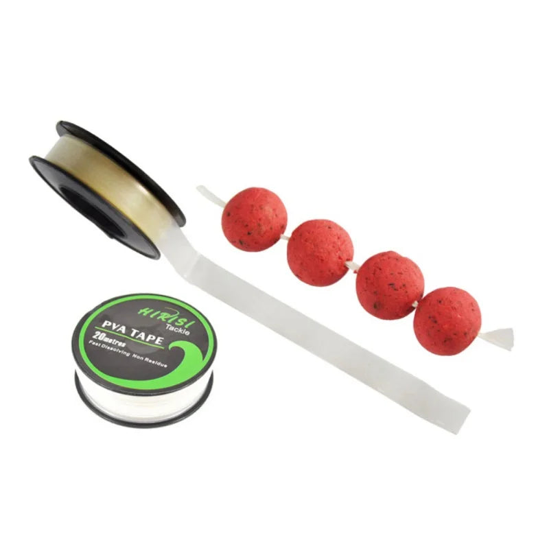 1PC Fishing PVA Tape Quick Water Dissolve Film String Line Roll Feeder Fast Water-Soluble Carp Fishing Tools Carp Fishing Feeder