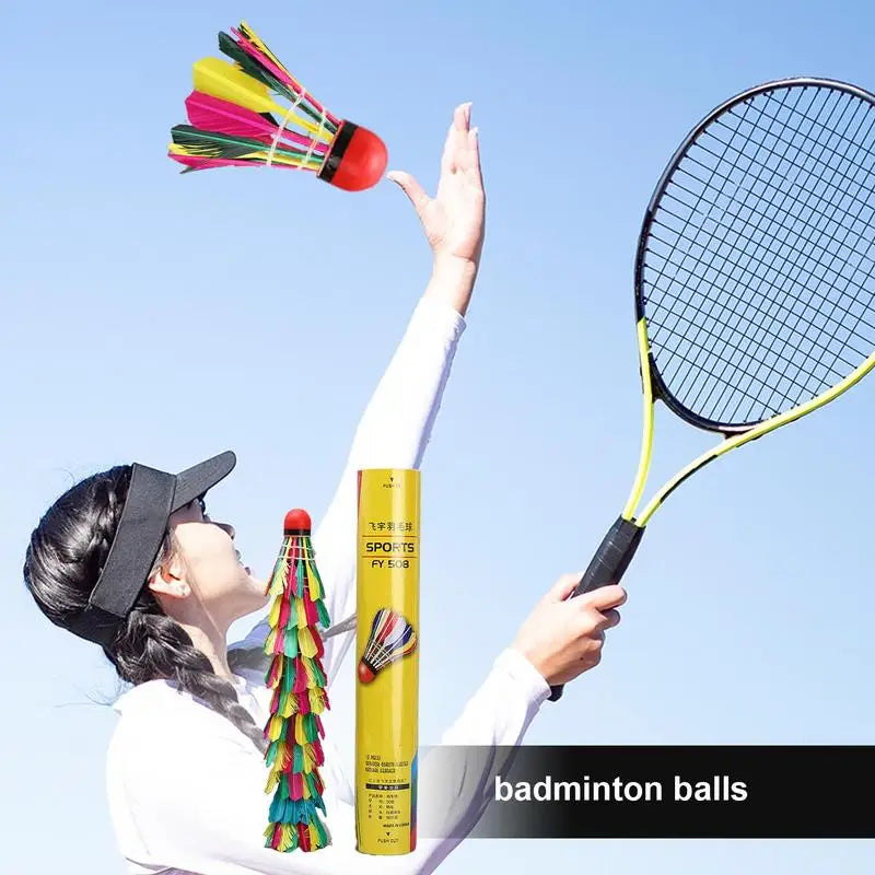 Professional Natural Duck Feather Badminton Shuttlecocks High Speed Training Badminton Ball Lightweight Shuttlecock For Training