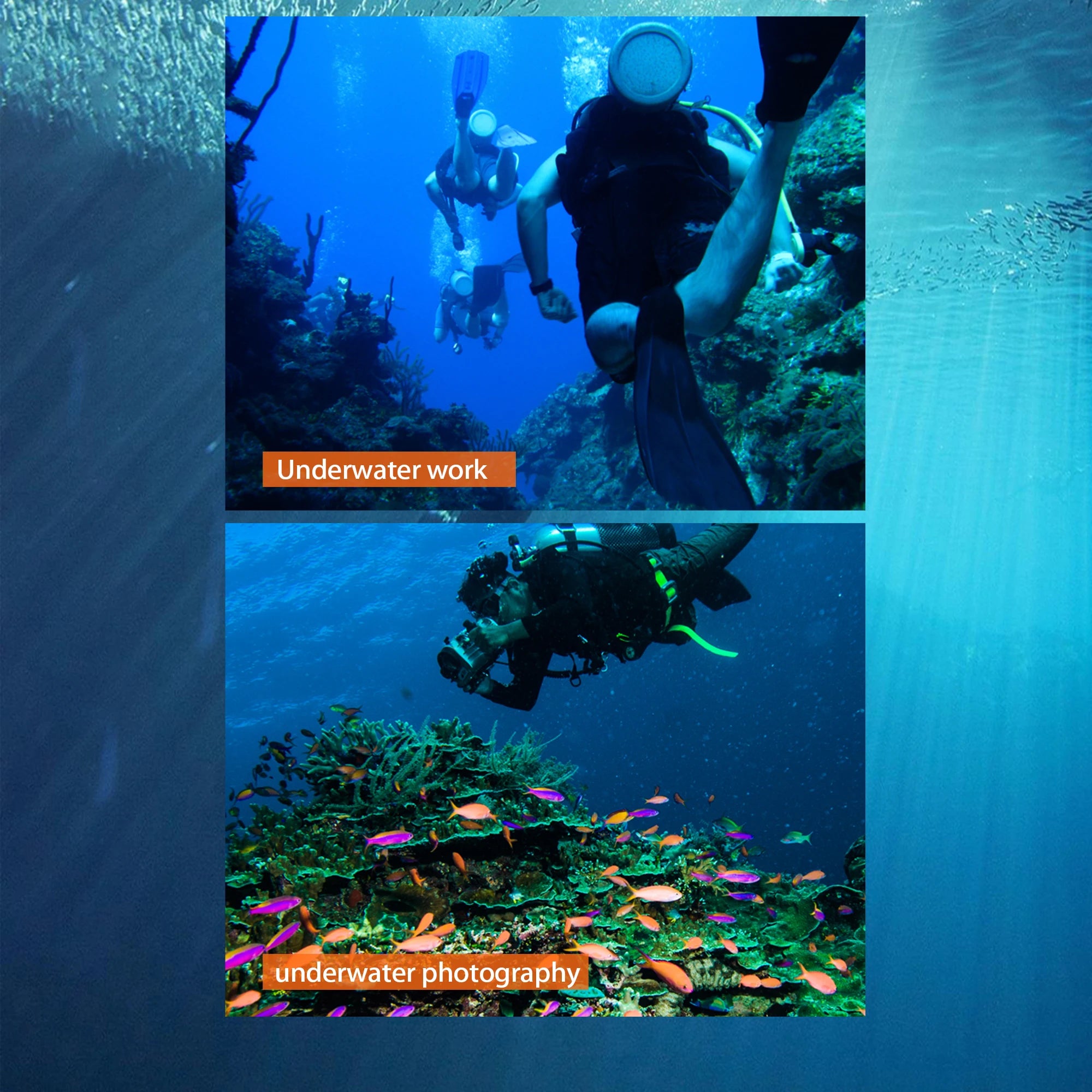 TUDIVING-Professional Tankless Diving System,Portable Rechargeable Hookah Dive System with 50ft Hose & Breathing Regulator