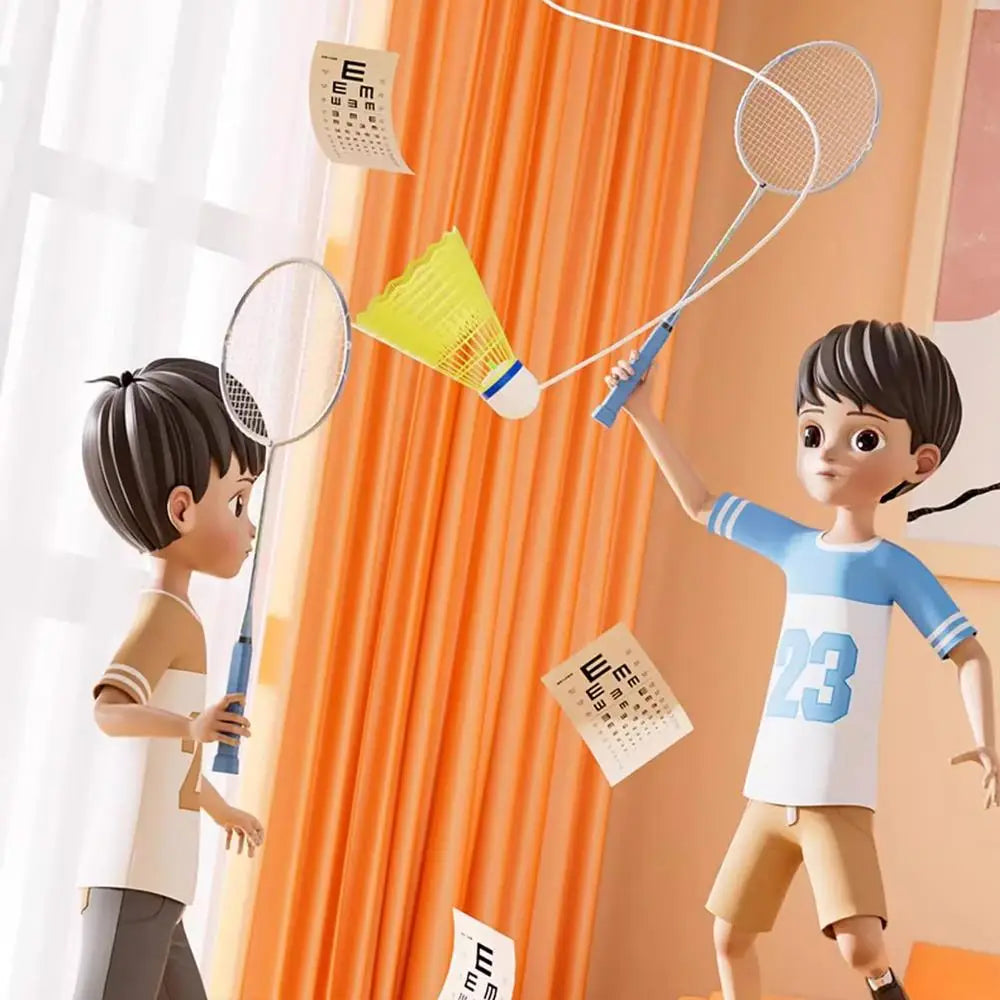 Automatic Rebound Badminton Trainer Badminton Single-Player Rebound Trainer Self Study Badminton Trainer Set Automatic