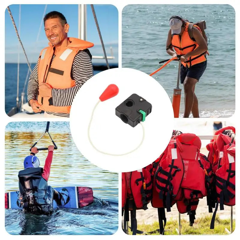 Inflatable Life Vest Automatic Inflator Device Life Jacket Inflation Supplies Inflatable Life Jacket Pump Safety Inflator Gadget