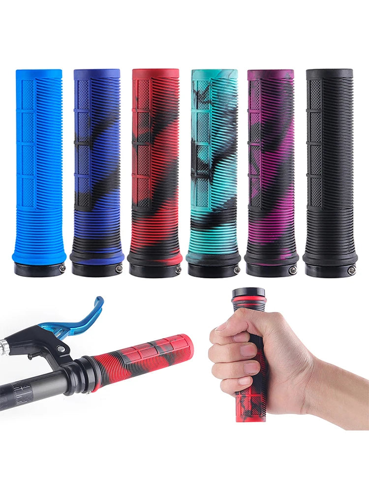 Bicycle Handle Bar Grips Shock Absorbing MTB Mountain Bike Handlebar Cover TPR Cycling Grips for 22.2mm Handlebar