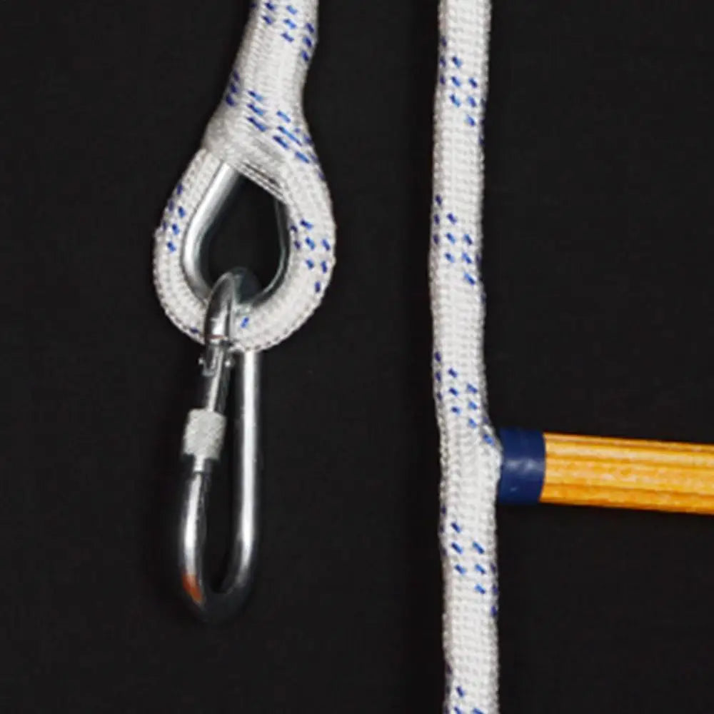 4 Layer Portable Soft Rope Ladder Nylon Inflatable Boat Boarding Steps Reusable Yacht Side Hanging Ladder for Kayak Canoe