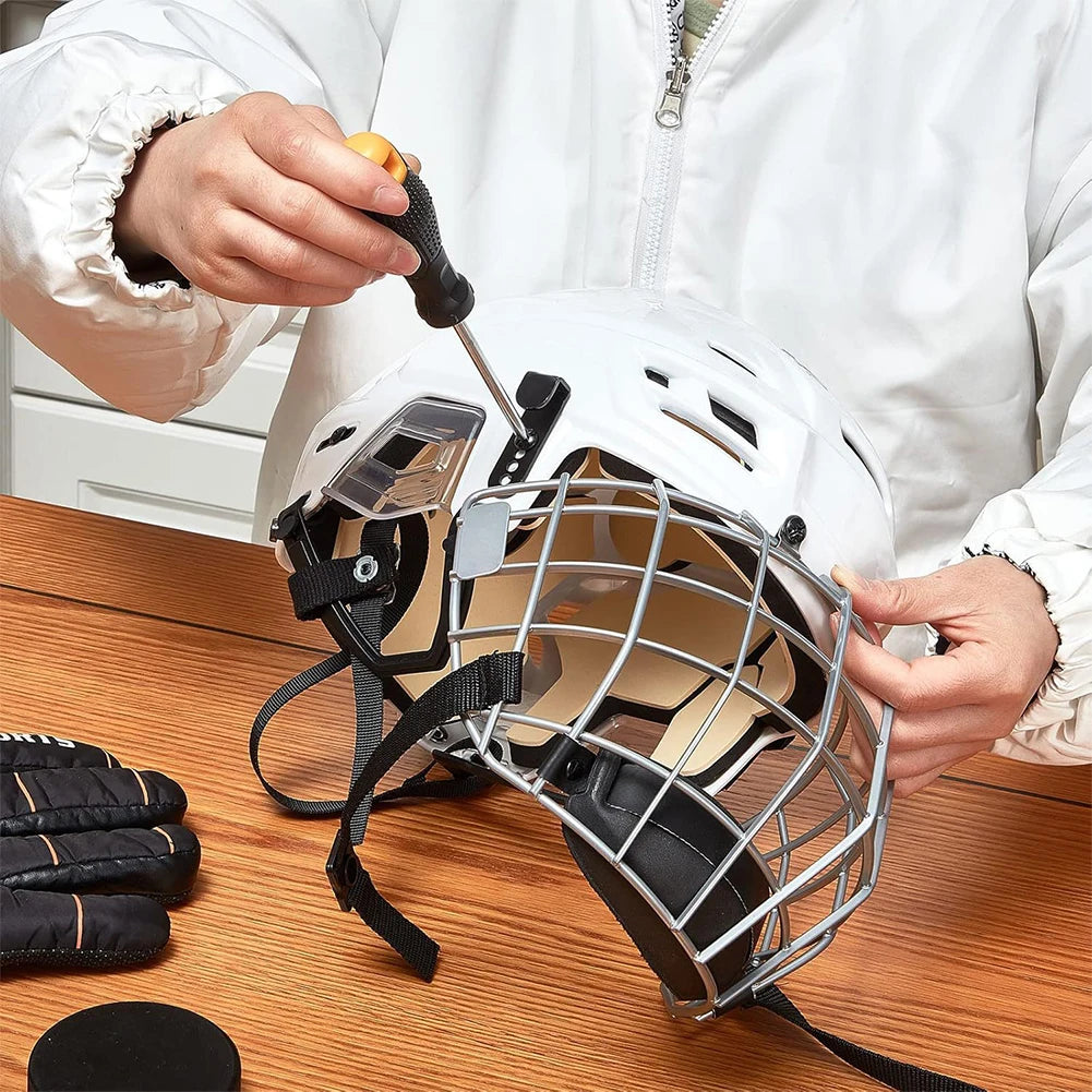31Pcs Hockey Helmet Replacement Parts Hockey Helmet Repair Kit Sports Helmet Repair Kit for Youth Adults Hockey Baseball Sports