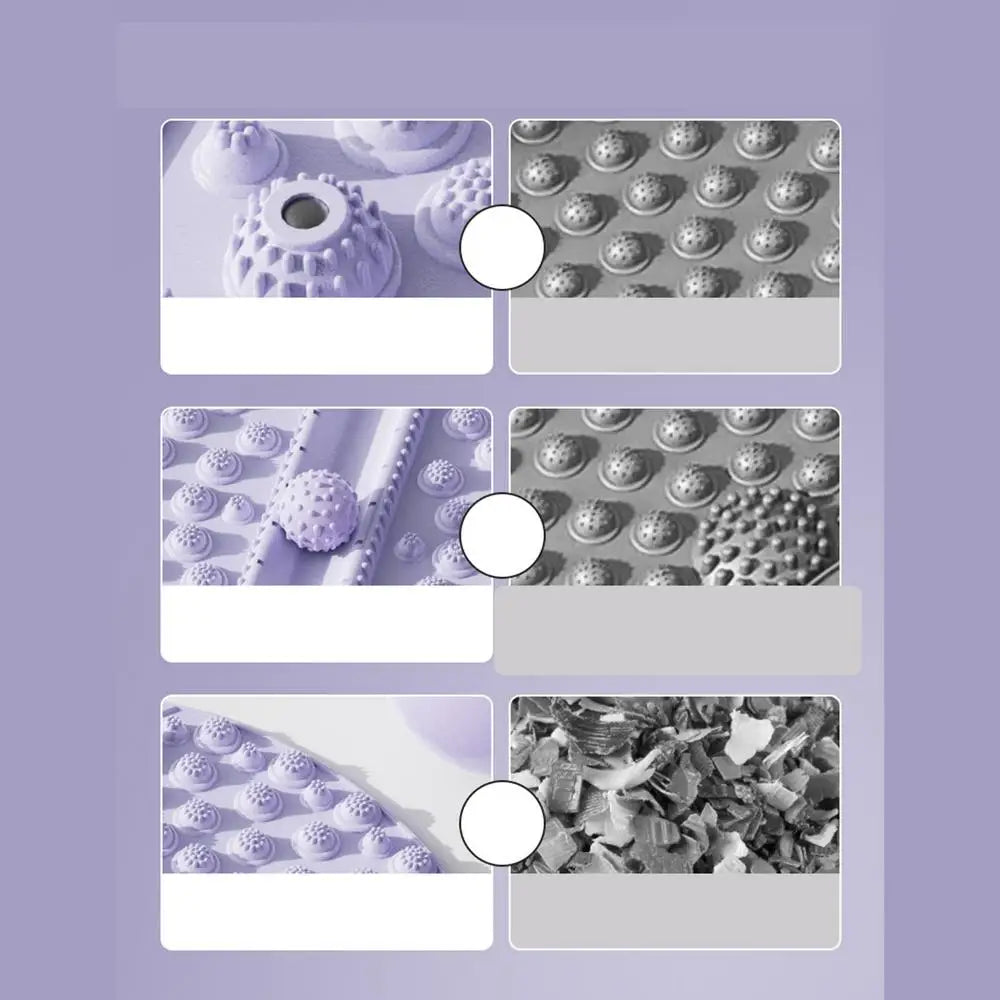 Pressure Point Foot Mat Relaxing Feet Pressure Point Pad Foldable Particle Foot Massager Mat Foot Pressure Point Pad Mat For