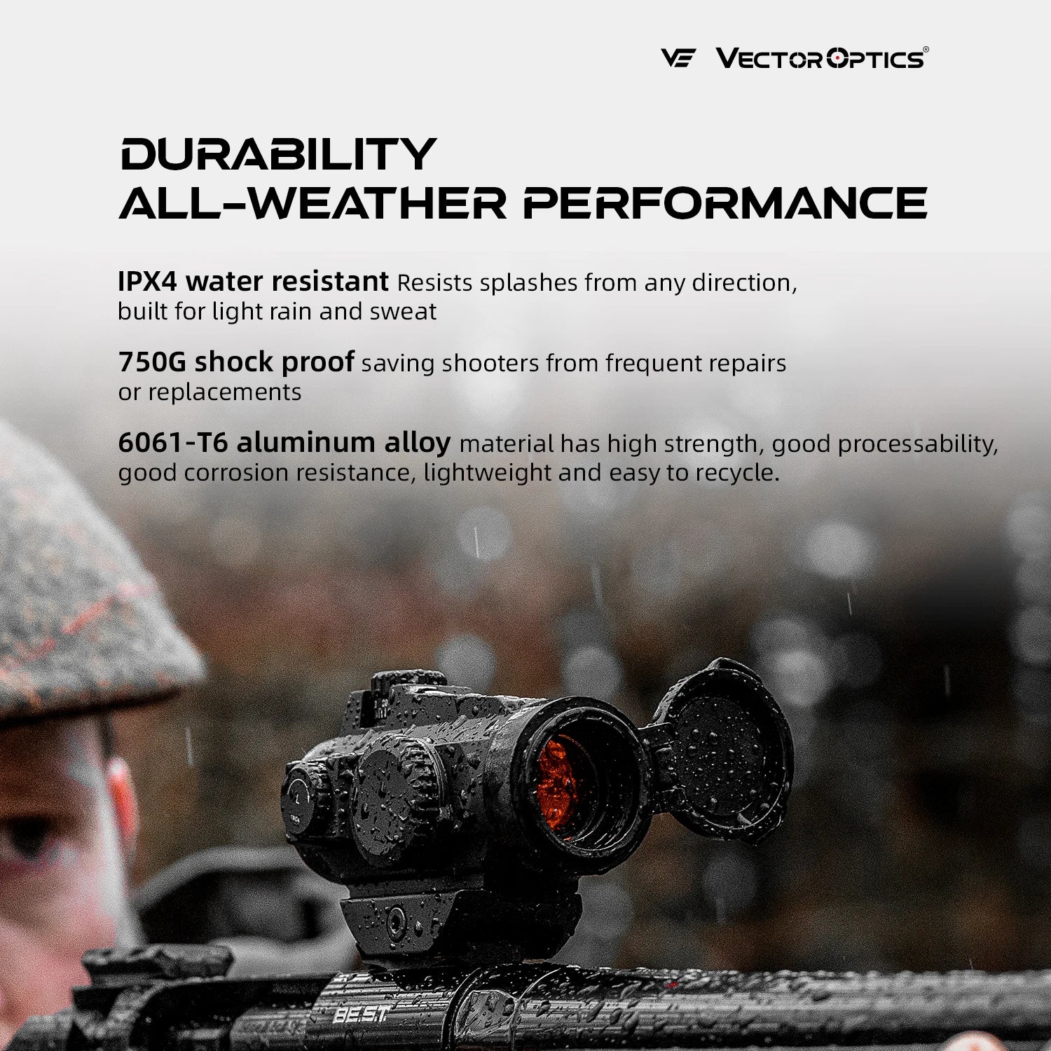 Vector Optics Maverick-II Plus 1x22 Red Dot | 3MOA & Solar Backup | 7-Level + NV | Digital Button Control | Lower 1/3 Co-Witness