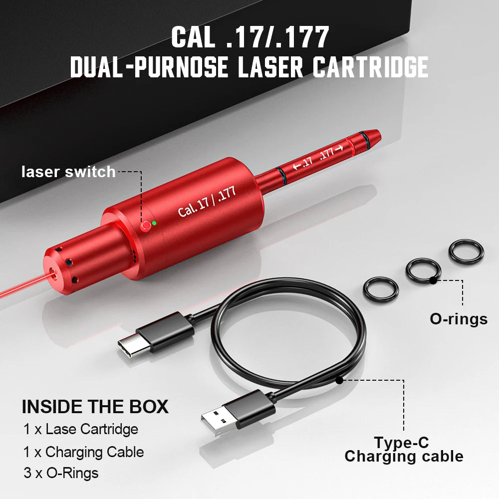 CAL.17 177 multifunctional magnetic red green light trainer, dual-purpose for training and calibration