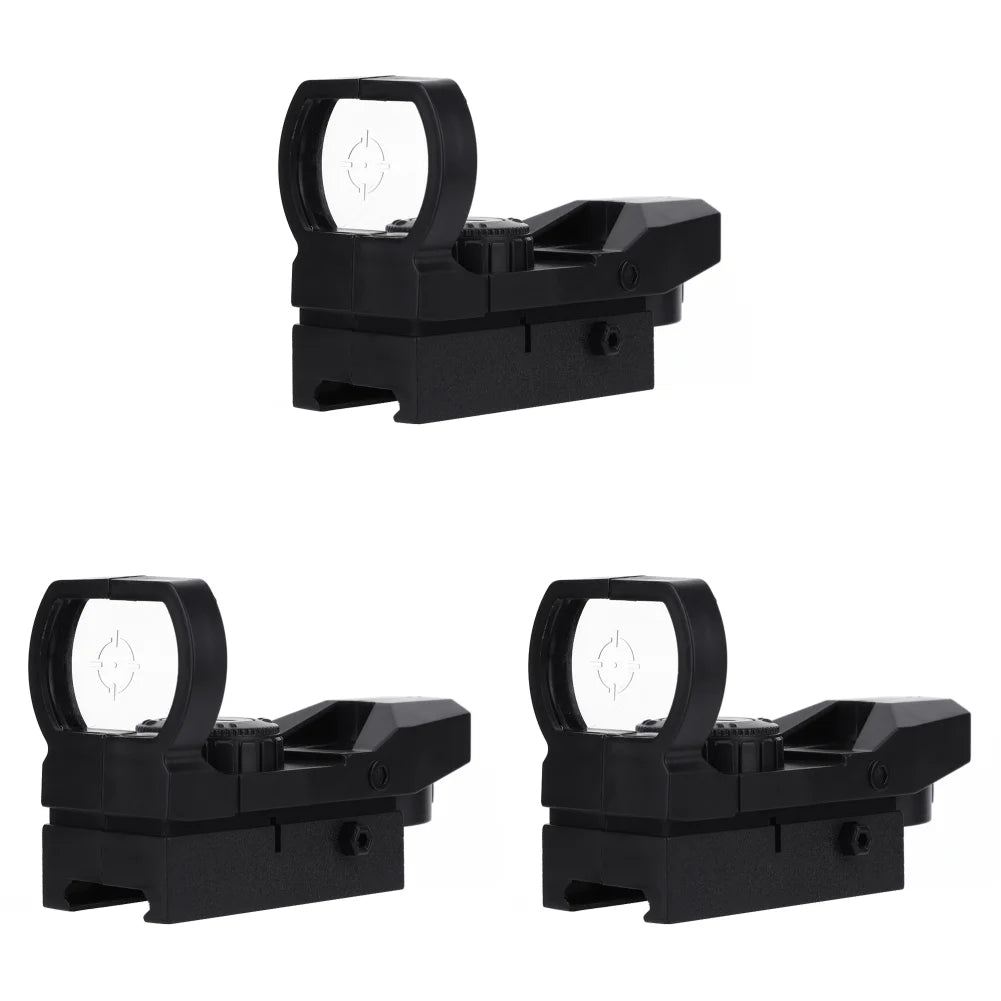 Holographic Rifle Scope ABS Green Dot Sight Scope Reflex Optics Sight Compact Sights for 20mm Rail Mount Toys