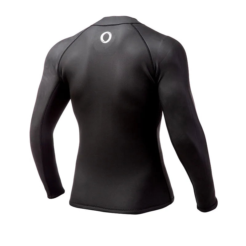 2MM Neoprene Men Split Diving Suit Jacket Swimming Top Suit Windproof Warm Jacket Surfing Motorboat Diving Jacket