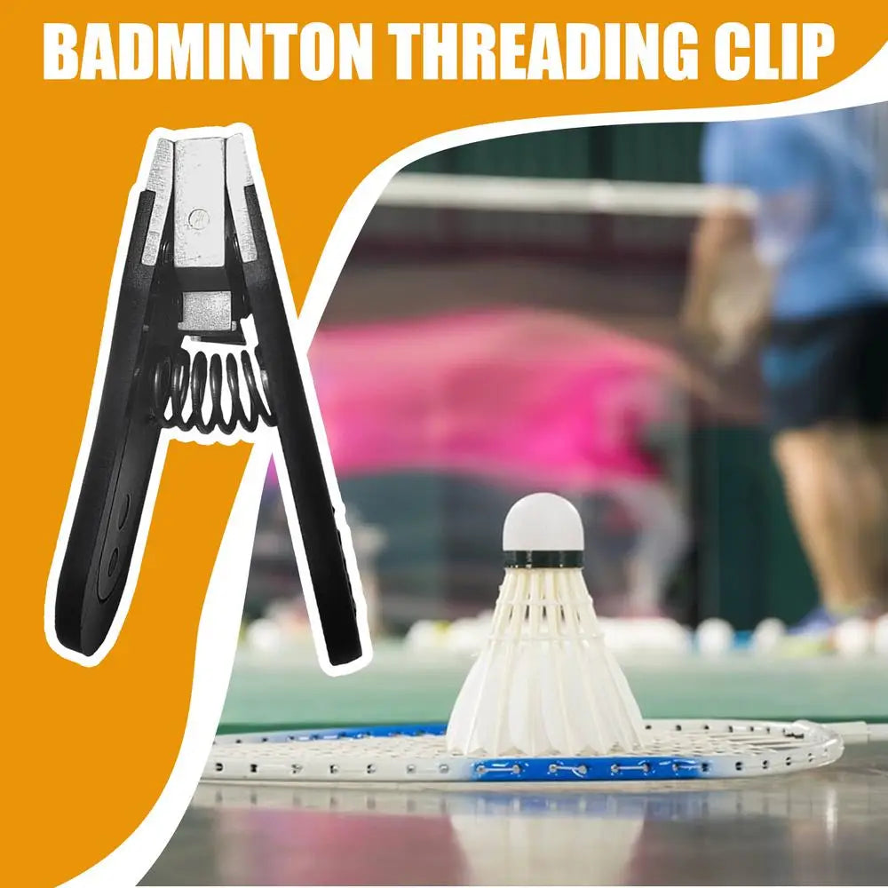 Badminton Stringing Clamp Tennis Ball Machine Stringing Clamp Portable Alloy Tennis Ball Manual Stringing Tools For Repairing