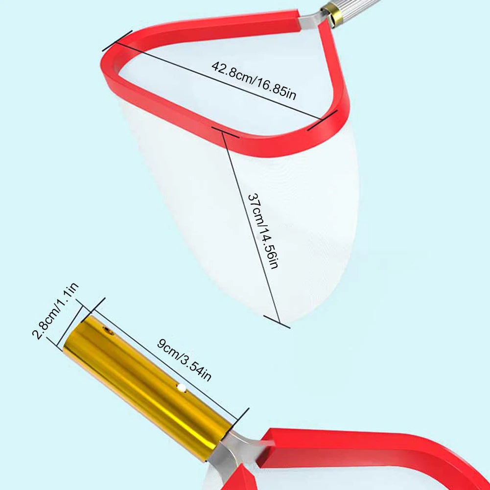 Pool Landing Net Pool Skimmer Net with Aluminium Handle Fine Mesh Pool Net Pool Leaf Skimmer Net for Cleaning Swimming Pool