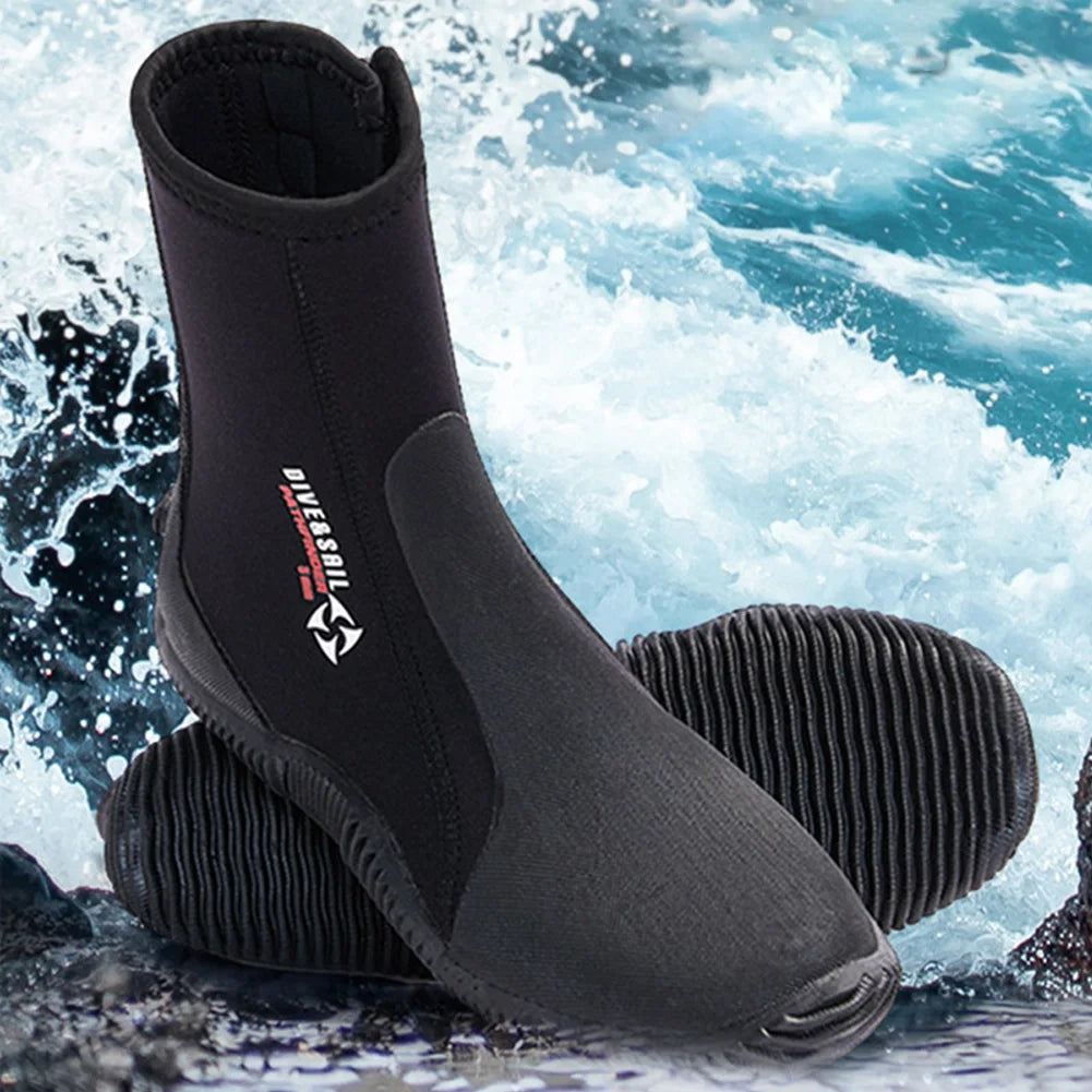 5mm Neoprene Diving Boots Water Boots Surfing Snorkeling Diving Boots for Sailing Snorkeling Boating Swimming Diving Water Sport
