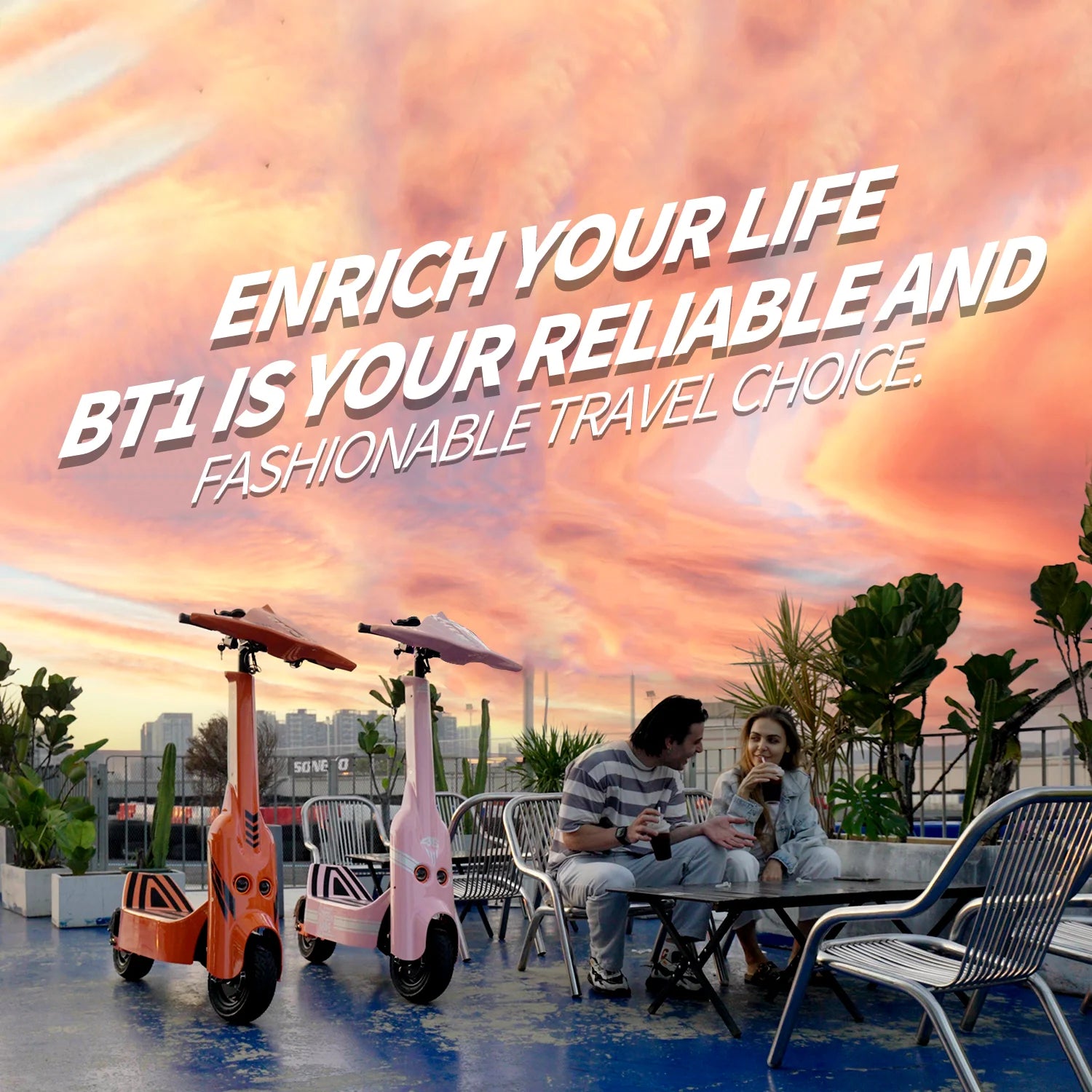 SONGZO BT1 adult electric scooter, 1400W*2 motor,60v 30Ah,folding E-scooter,11 inch tire E-Mountain Scooter