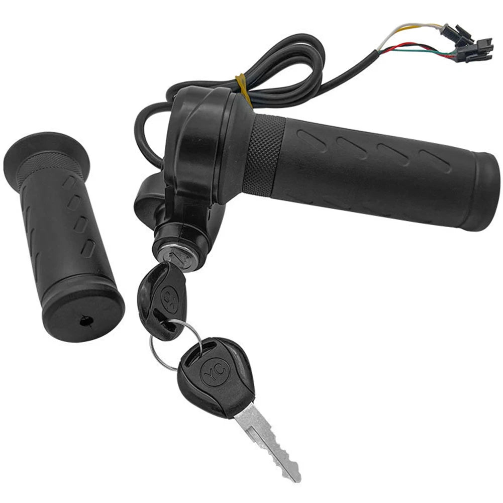 Electric Bike Scooter Twist Throttle Grip Universal Voltage E-Bike Throttle Grip Scooter Handle Vehicle Speed Regulating Handle