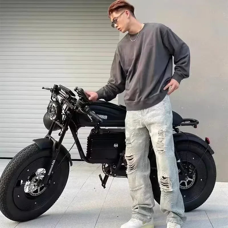 Ebik Black Warrior 3000W Motorbikes 60V 45AH Ebike Adult Road Electric Bicycle 20 inch Off-road Fat Tyre Electric Bike 2000w