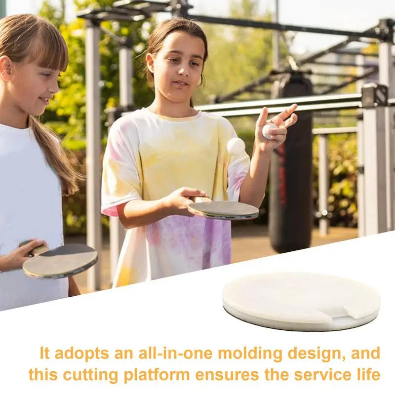 Rubber Cutting Table For Racket Stainless Steel Rubber Table Tennis Cutting Board Racket 360 Degree Rotatable cutting table