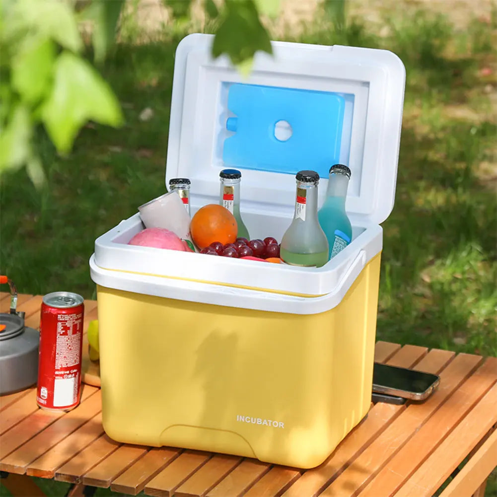 15/6L Cooler Box Portable Camping Refrigerator Incubator Large Capacity Car Ice Bucket Heat Preservation Camping BBQ Equipment
