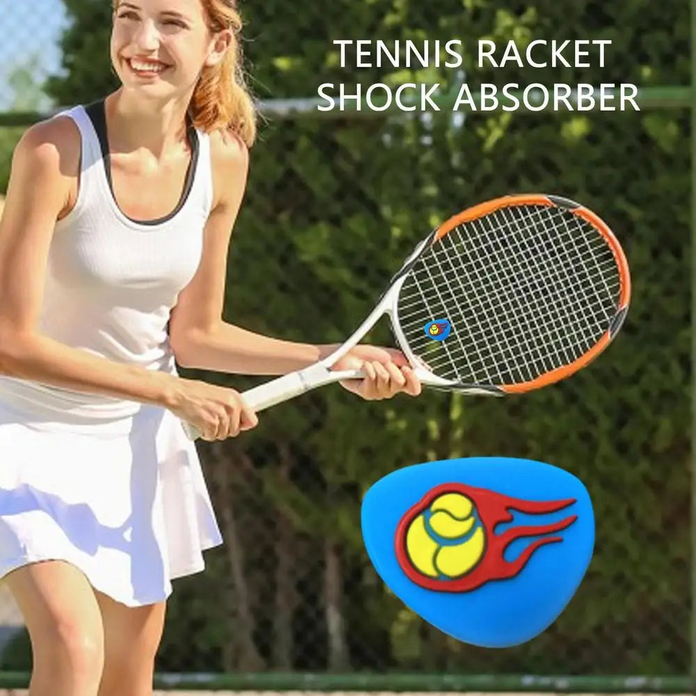Tennis Racket Shock Absorbers Vibration Dampeners Durable Anti-vibration Silicone Cartoon Strawberry Tennis Accessories