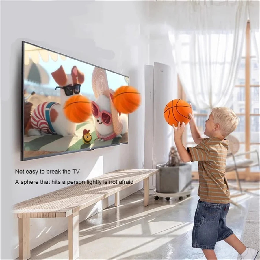 Mute Basketballs PU Foam Size 3 Silent Ball No Noise Indoor Sports Bouncing Balls for Children and Shipping From USA Warehouse