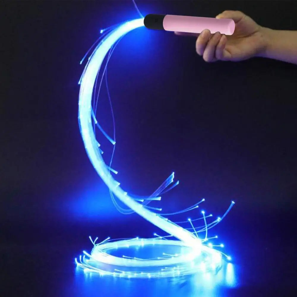 LED Whips LED Light Up Swivel Dancing Fiber Optic Whips Reusable Battery Powered Fiber Optic Whip Glowing Whips With 4 Variable