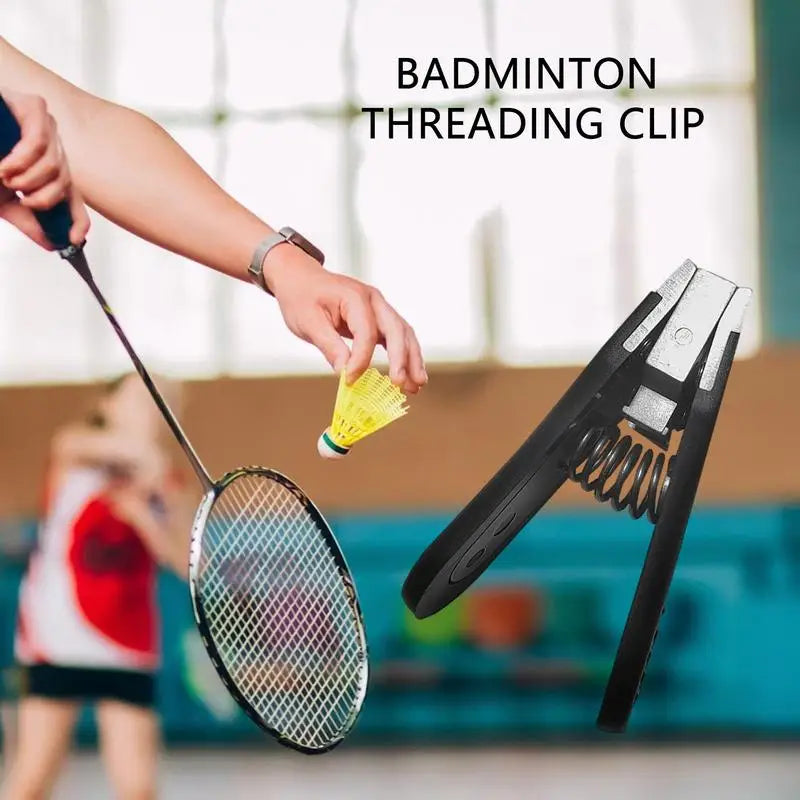 Badminton Stringing Clamp Tennis Ball Machine Stringing Clamp Portable Alloy Tennis Ball Manual Stringing Tools For Repairing