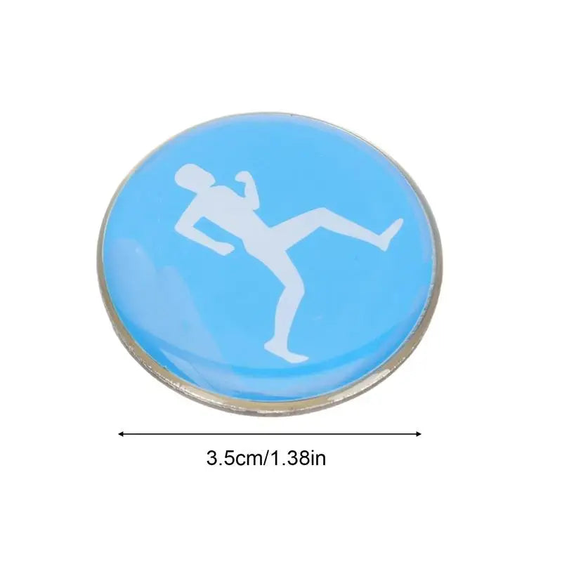 1pc Referee Side Toss Coin Double Face Sports Football Pattern Soccer Volleyball FlipCoin Souvenirs Soccer Referee Coin