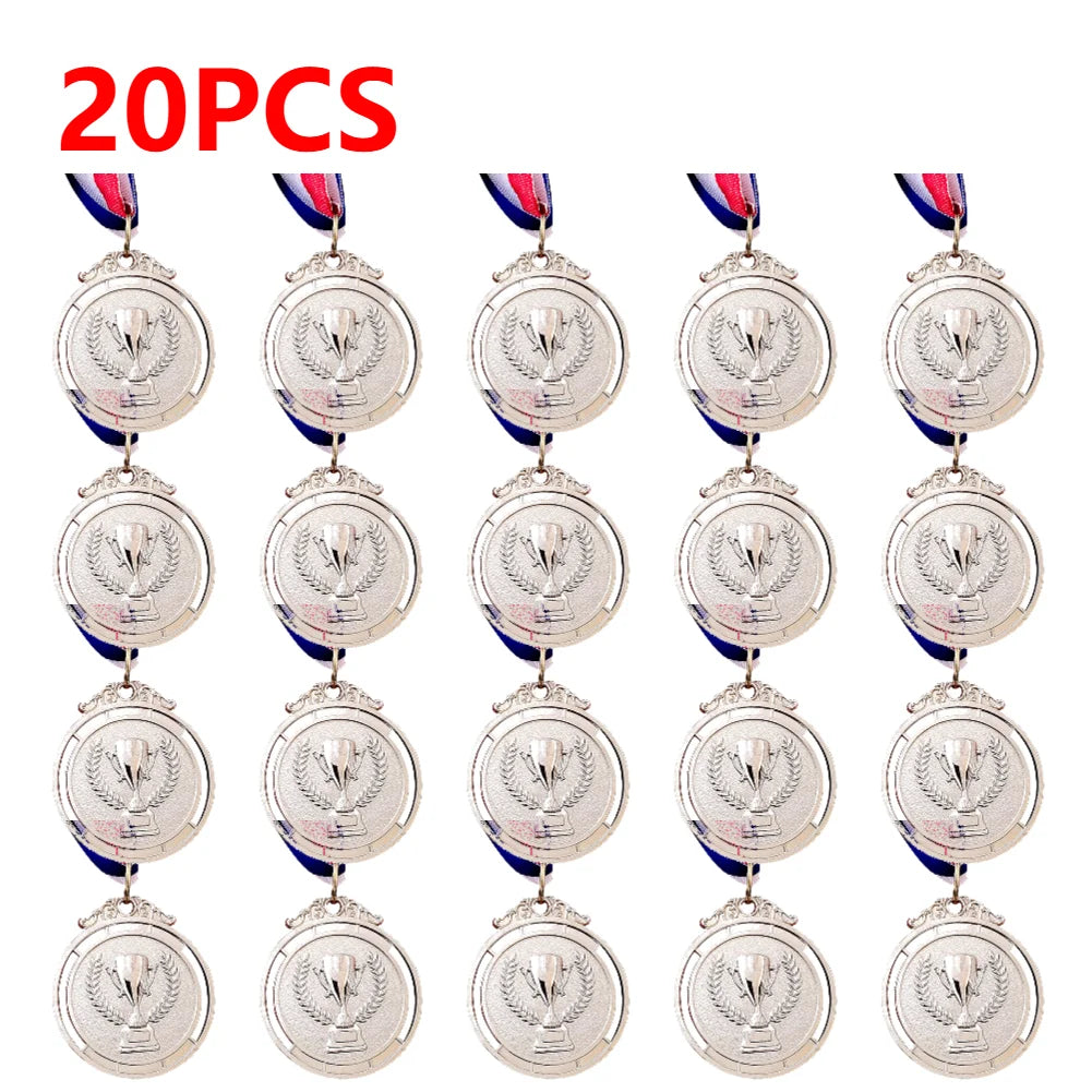 10-50pcs Gold Silver Bronze Award Medal Winner Reward Football Competition Prizes Award Medal For Souvenir Gift Sport Kids
