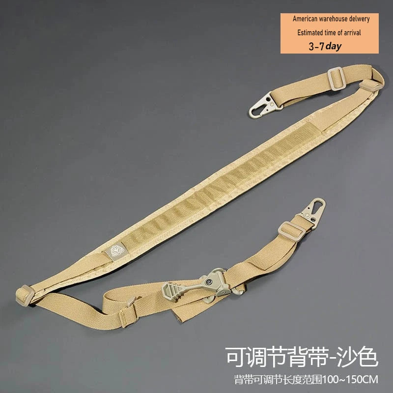 Tactical QD Quick Release Sling Shoulder Strap Weapon Gun 2 Points Connect Adjustable Rifle Strap Outdoor Camping Accessories