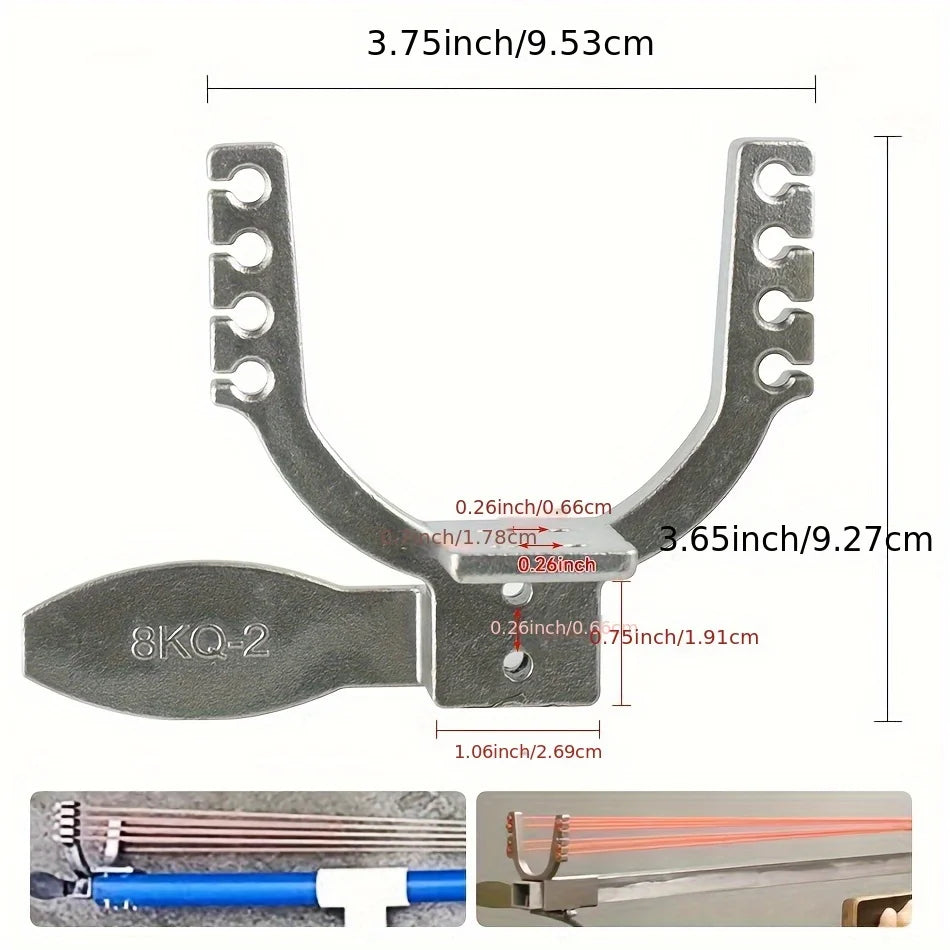 Steel Casting Mechanical Slingshot DIY Hunting Slingshot Release Device 5 Piece Set of High-speed Spring Composite Accessories