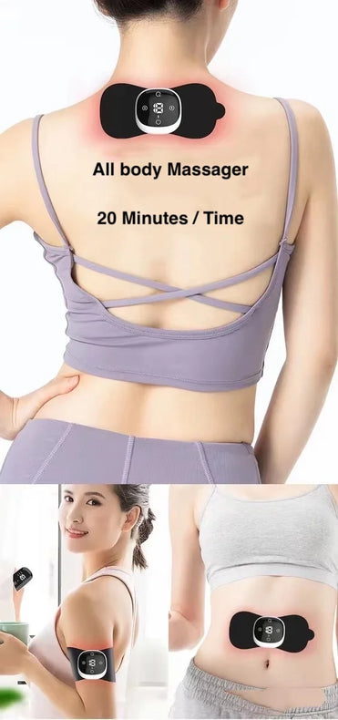 Wireless TENS Unit EMS Heating Muscle Stimulator Electric Pulse Massage  Menstrual Pain Relief Therapy Device for Neck Full Body