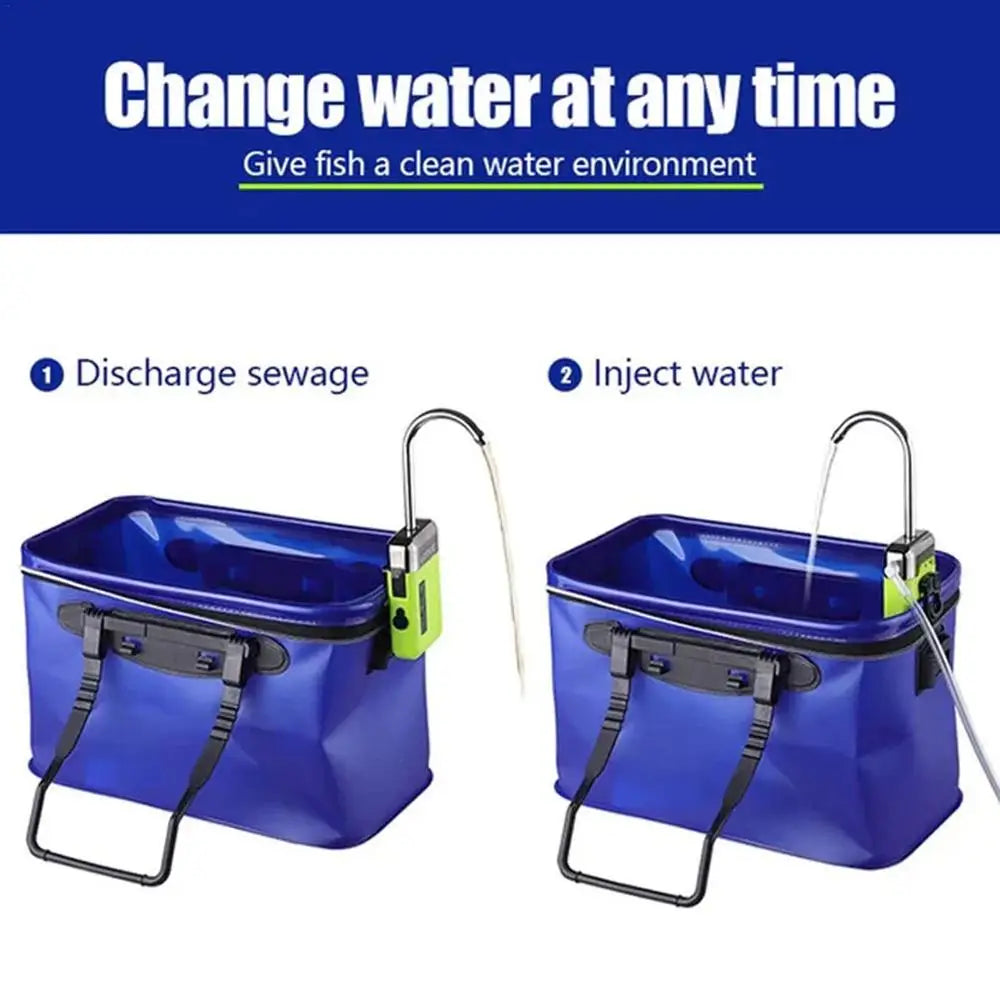 Fishing Intelligent Oxygen Pump Fish Tank Oxygen Pump Inductive Water Outflow Silent Air Pump With Lights Auto Pumping Oxygen