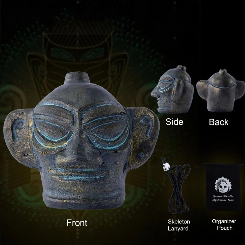 Mini Strange Sound Decompressions OcarinaAztec Death Whistle Fun Relieve Stress Unique Human Loud Screams Prank Tricky Artifact