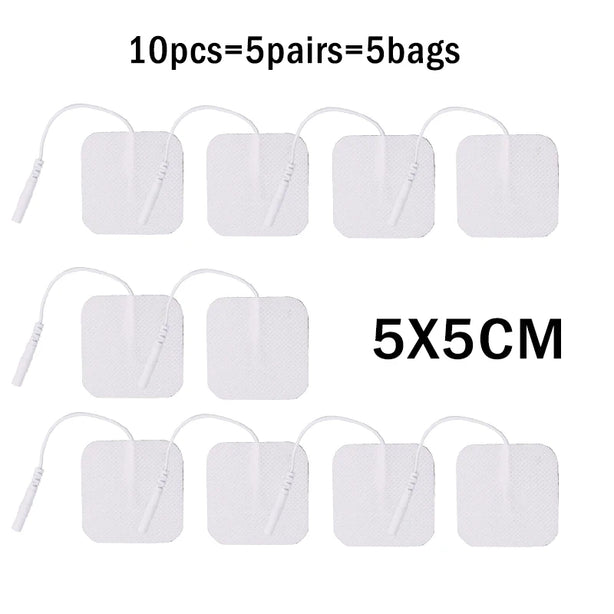 5x5cm Self Adhesives Electrostimulation Patches Tens Electrode Pads for EMS Muscle Stimulator Electric Massage Pulse Device