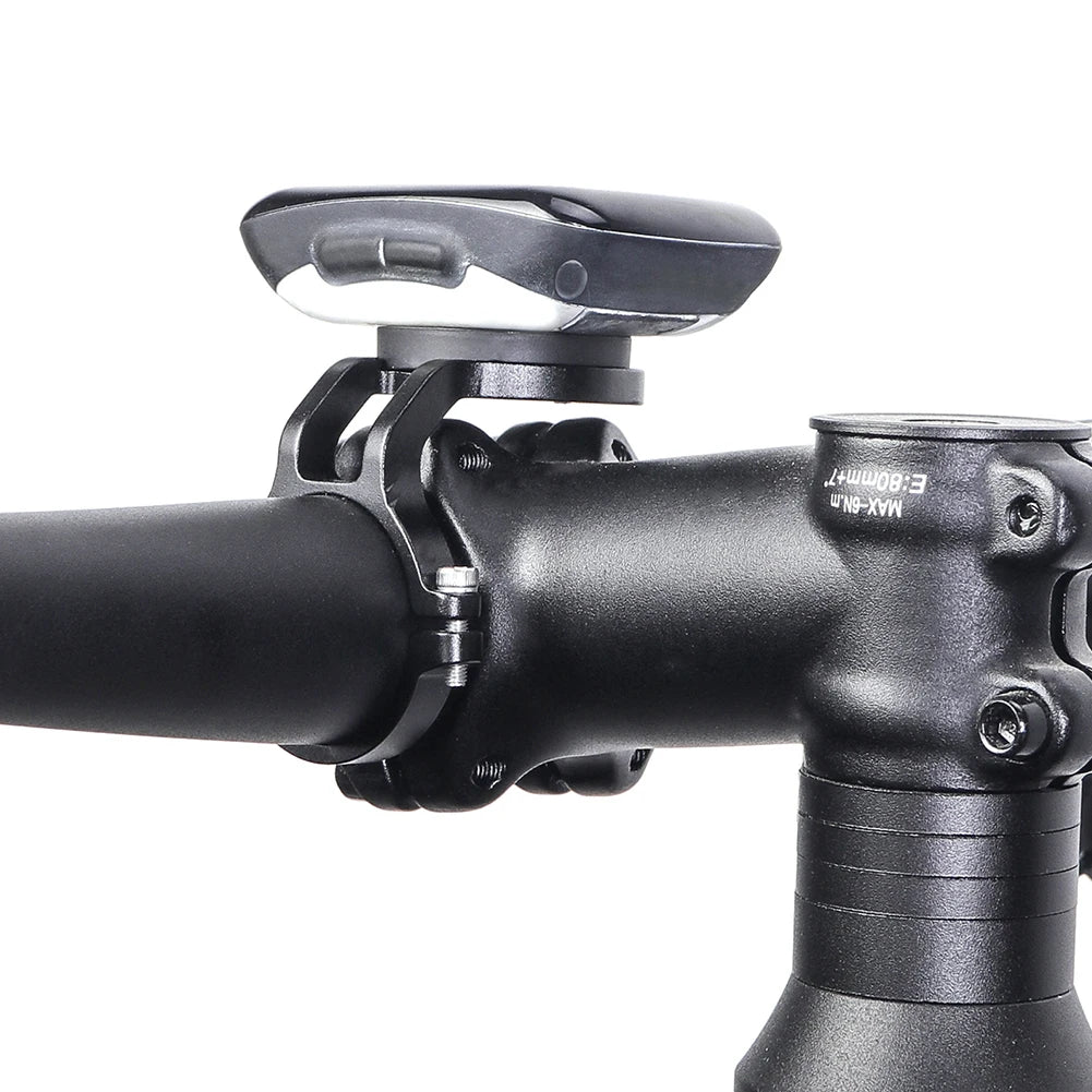 Lightweight Aluminum Bicycle Computer Mount for Handlebar Compatible with Garmin Wahoo Bryton XOSS
