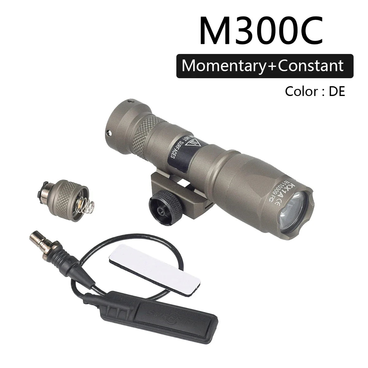 Tactical Surefire M300 M600 X300 Weapon Gun Light Remote Pressure Switch LED Flashlight Torch Airsoft AR15 Hunting Rifle Lantern