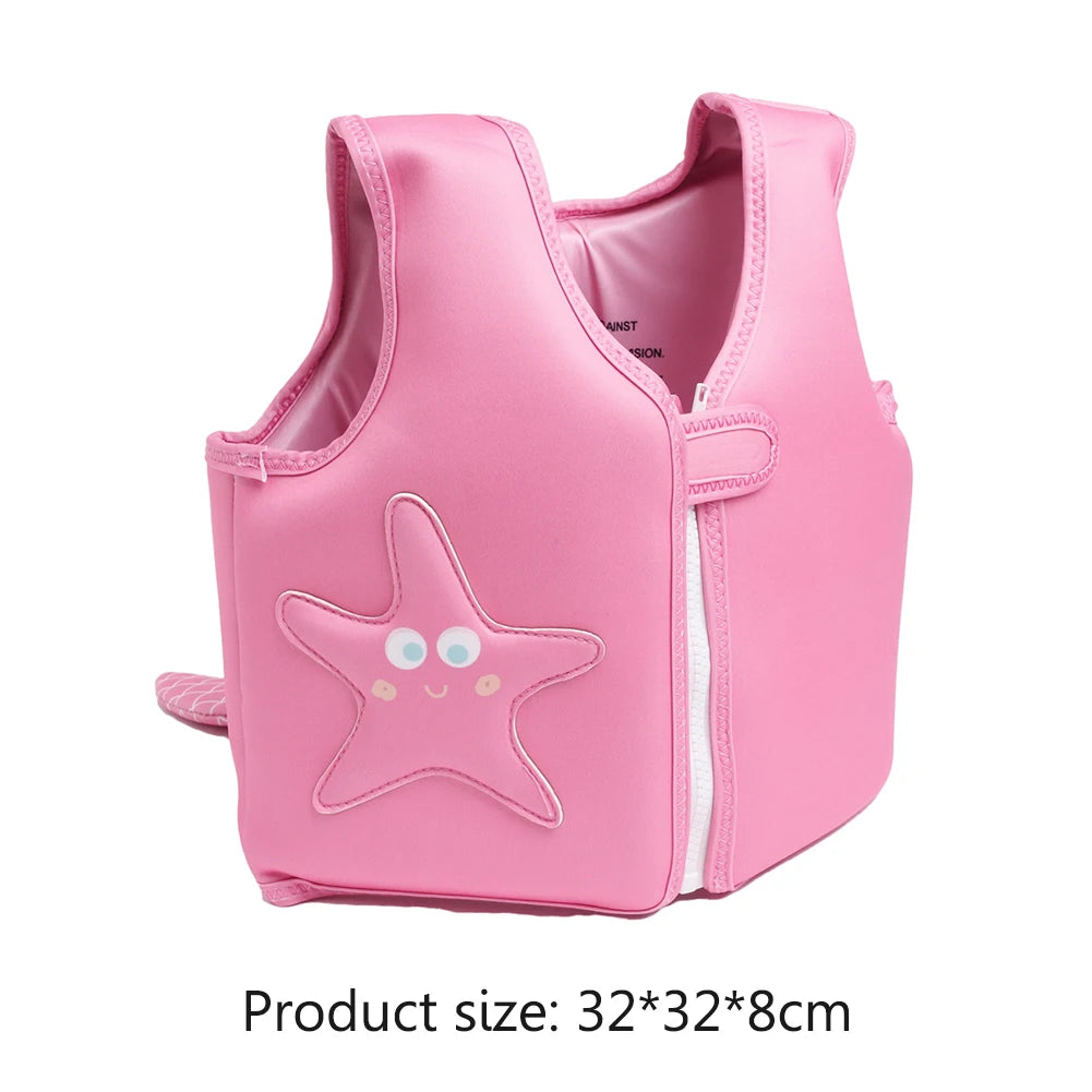 Cartoon Animal Kids Buoyancy Floating Vest Cute Three-dimensional Design Baby Swimwear Swim Gear Swimming Pool Accessories