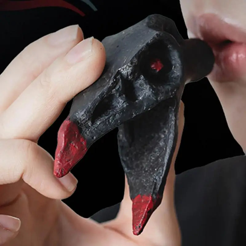 Aztec Outpost Whistles Unique Scary Prank Death Whistle Bone-Chilling Sounding Skull Shape Whistle Loud Ornament