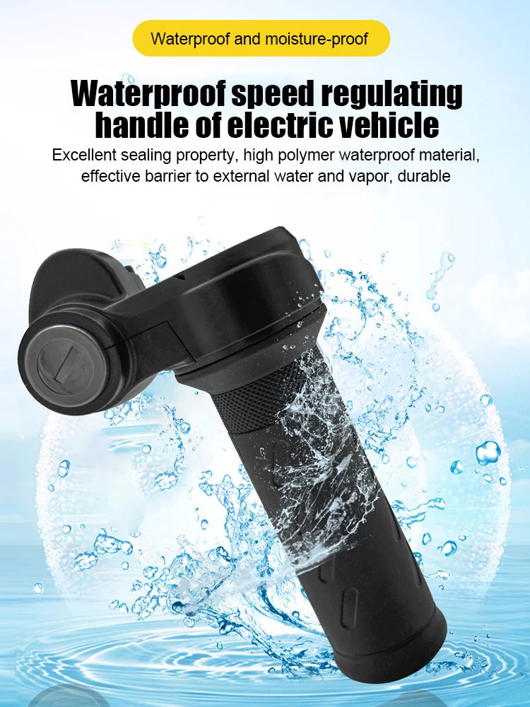 Electric Bike Scooter Twist Throttle Grip Universal Voltage E-Bike Throttle Grip Scooter Handle Vehicle Speed Regulating Handle
