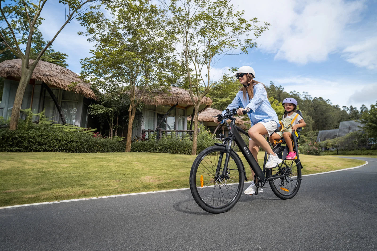 DYU C5 Adult City Electric Bike, Brushless Motor, Built-in Lithium Battery, 350 Inch, 48V, 10Ah, 27.5W