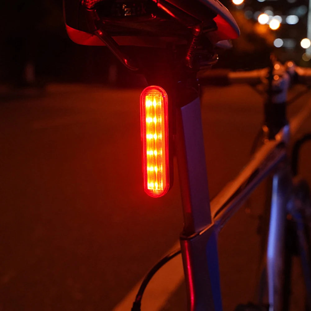 High Brightness Bike Rear Lamp USB Charging Bike Rear Night Light Brake Sensing Cycling Safety Warning Light for Bike Seat Post