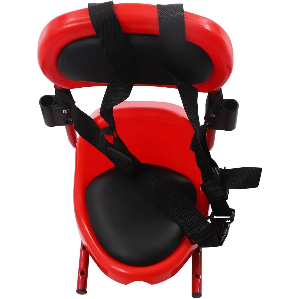 Rear Child Back-Mounted Bike Seat Portable Baby Safety Rear Seat with Soft Cushion with Safety Belt for Adult Bike