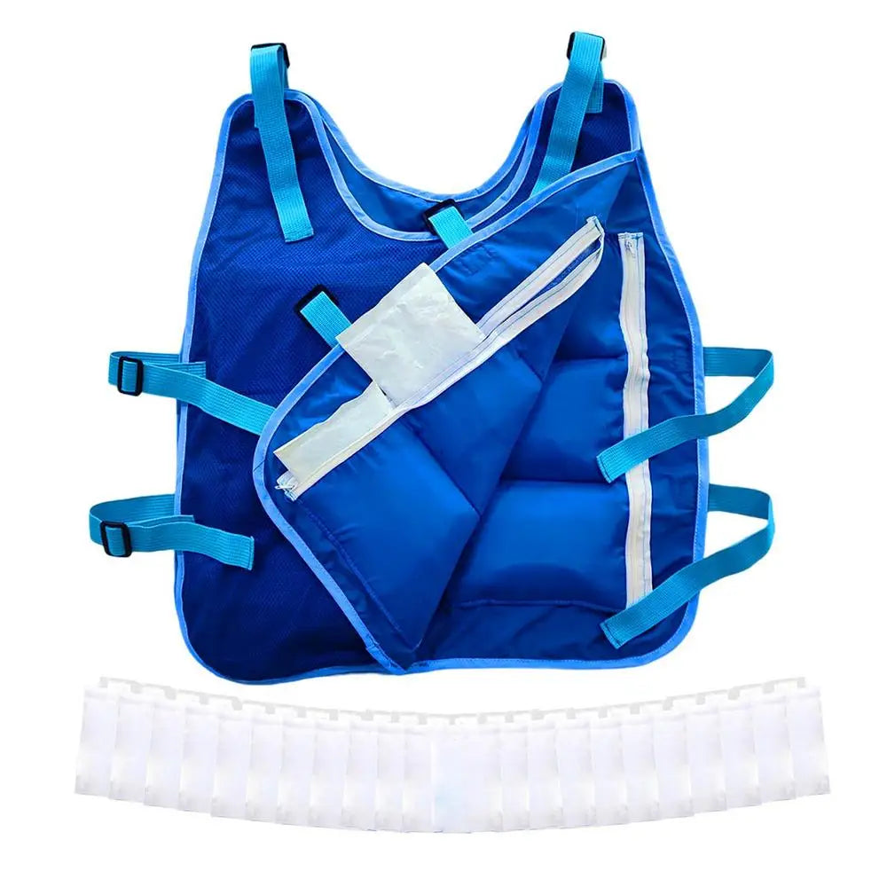 Outdoor Summer Cooling Vest Ice Jacket Water Evaporative Cool Shirt High-Temperature Protective Clothes Sport Camping Supplies