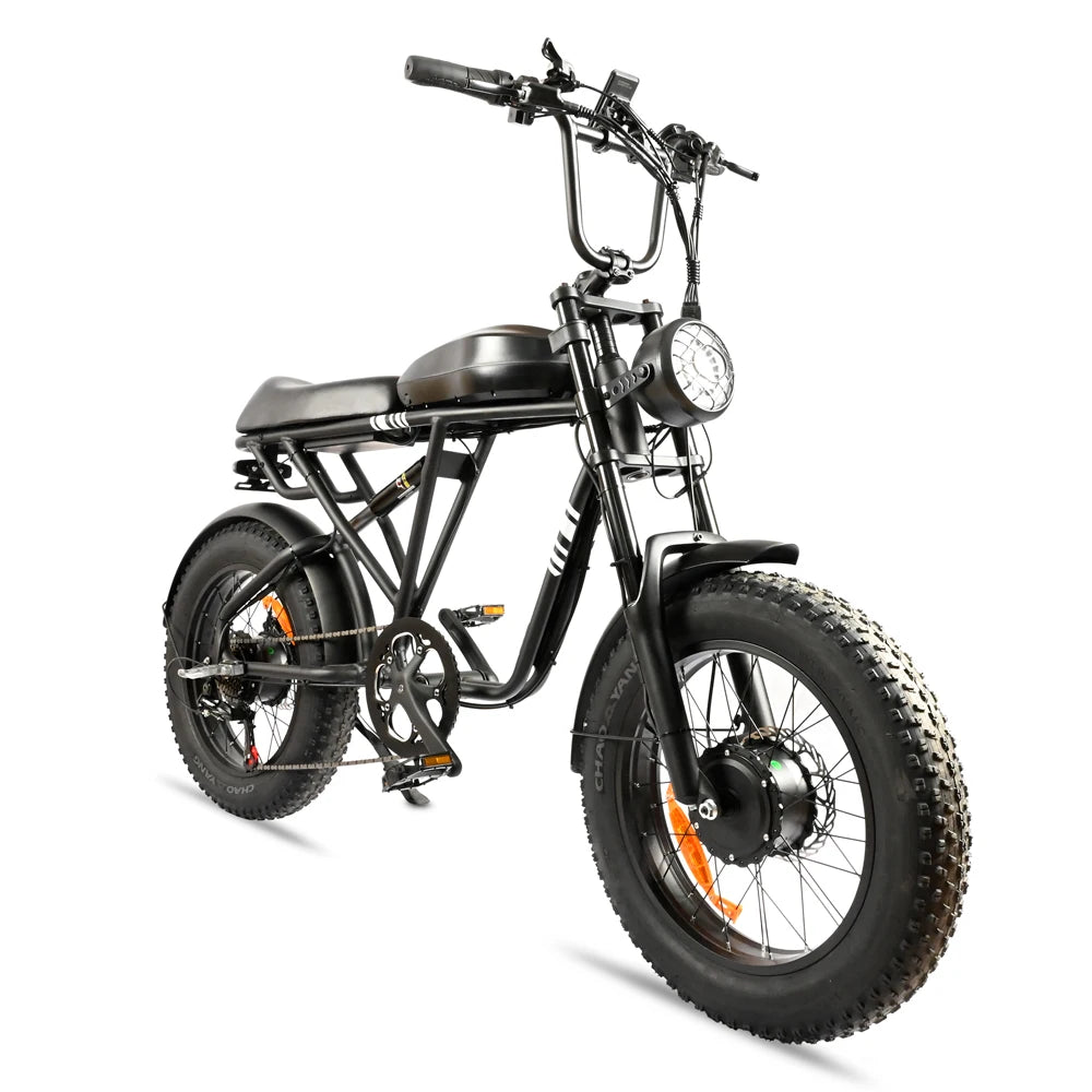 20 Inch 1000W Dual Motor 48V 100km Fat Tire Ebike Adult Electric Mountain Bike Aluminum Alloy Adult Suv Electric Bike
