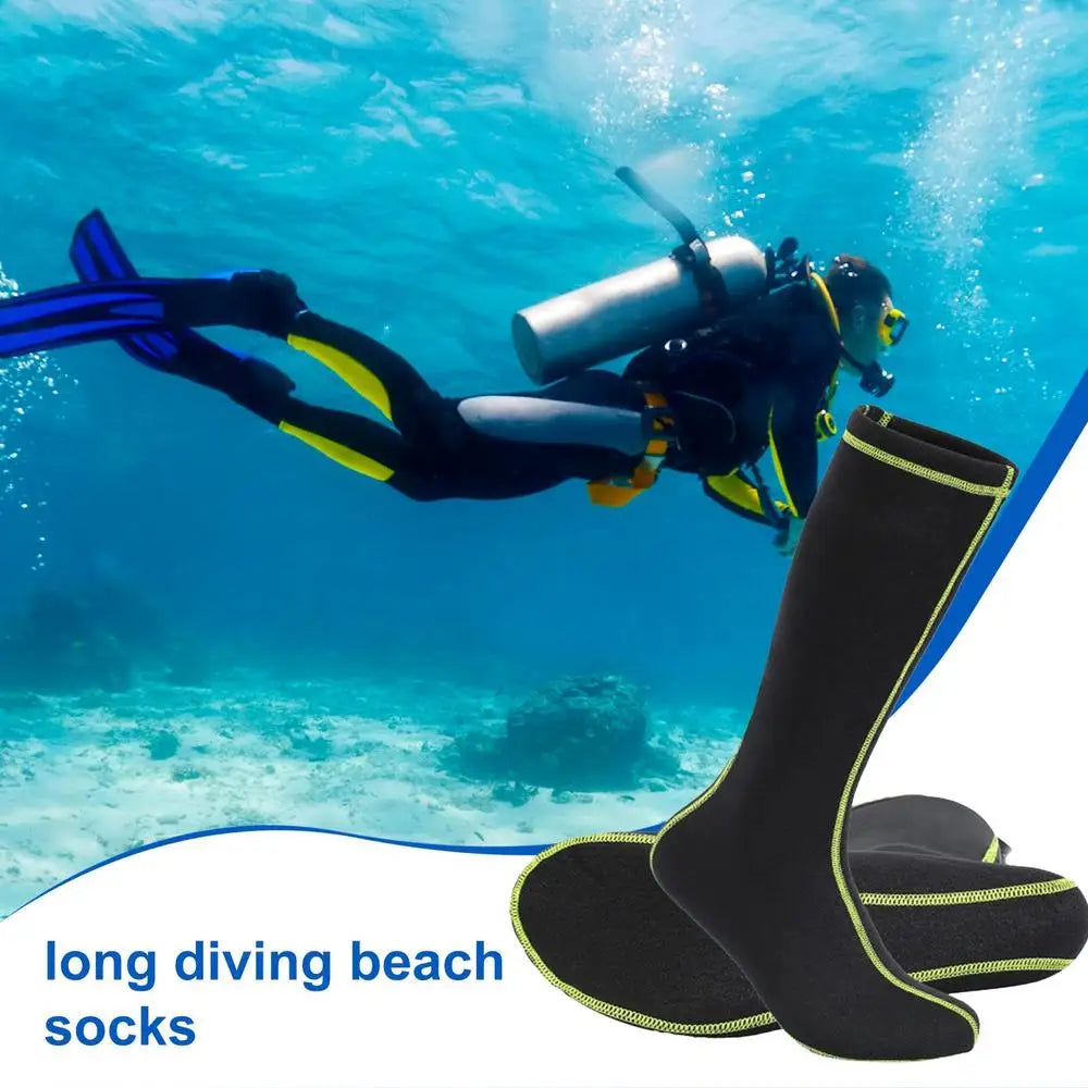 Wetsuit Socks Non-Slip Insulated Neoprene Elastic Diving And Surfing Socks For Cold Water Durable Knee Length neoprene socks